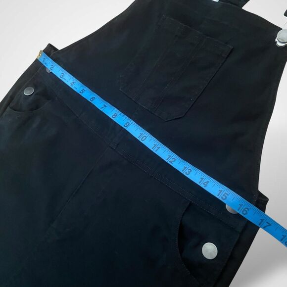 BP. Black Overall Shorts Bib Denim Girls Size 16 Romper Jumpsuit - Picture 6 of 11